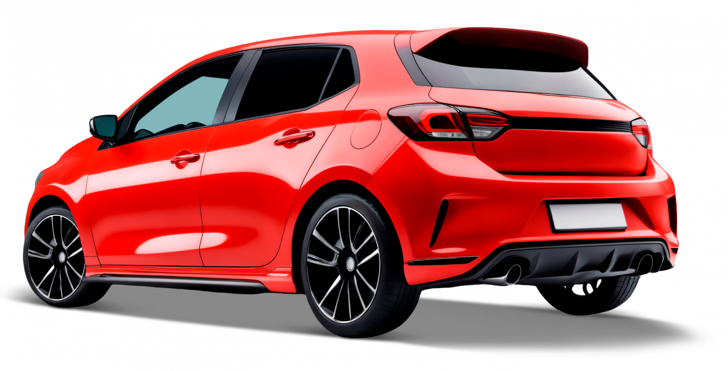 Auto Hatchback Rojo